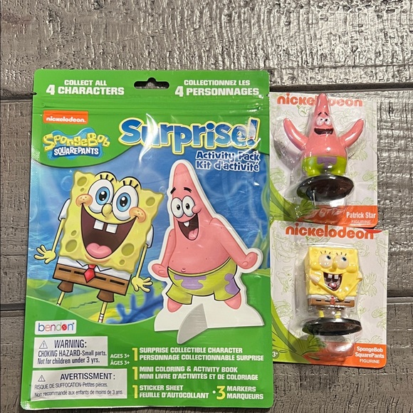 Nickelodeon SpongeBob & Patrick Surprise Pack - Plus Sponge Bob /Patrick figure - Picture 1 of 4
